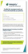Carte d’alerte du patient, notamment sur la grossesse